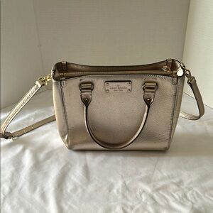 Kate Spade Gold Satchel Bag